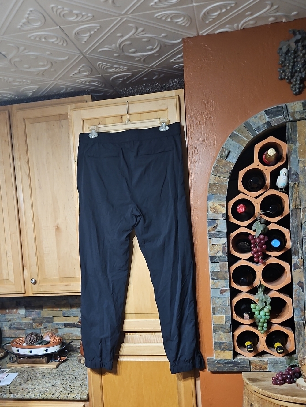 Aime Leon Dore Black Nylon Jogger Pants Drawstring View 2